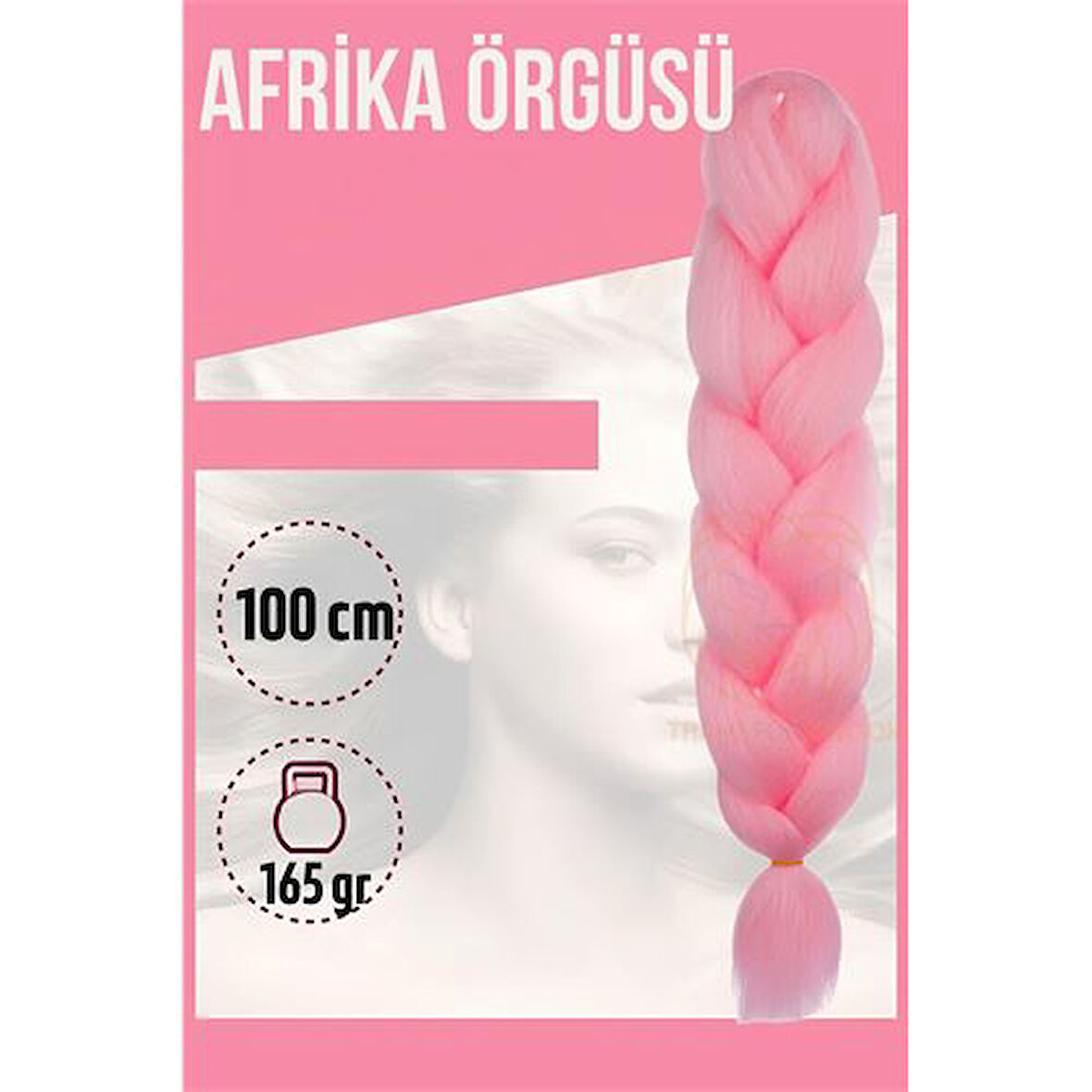 ModaCar Afrika Örügüsü Rasta 100 Cm 165 Gr 1085 Pembe