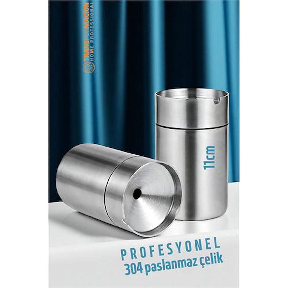 Modacar Duman Vermeyen At Sönsün Küllük - Çelik Metal Kül Tablası -Masaüstü Küllük