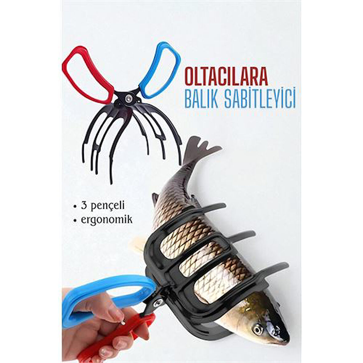 Modacar Balıkçılar İçin Balık Sabitleyici - Oltadan Kolay Balık Çıkarma Makası