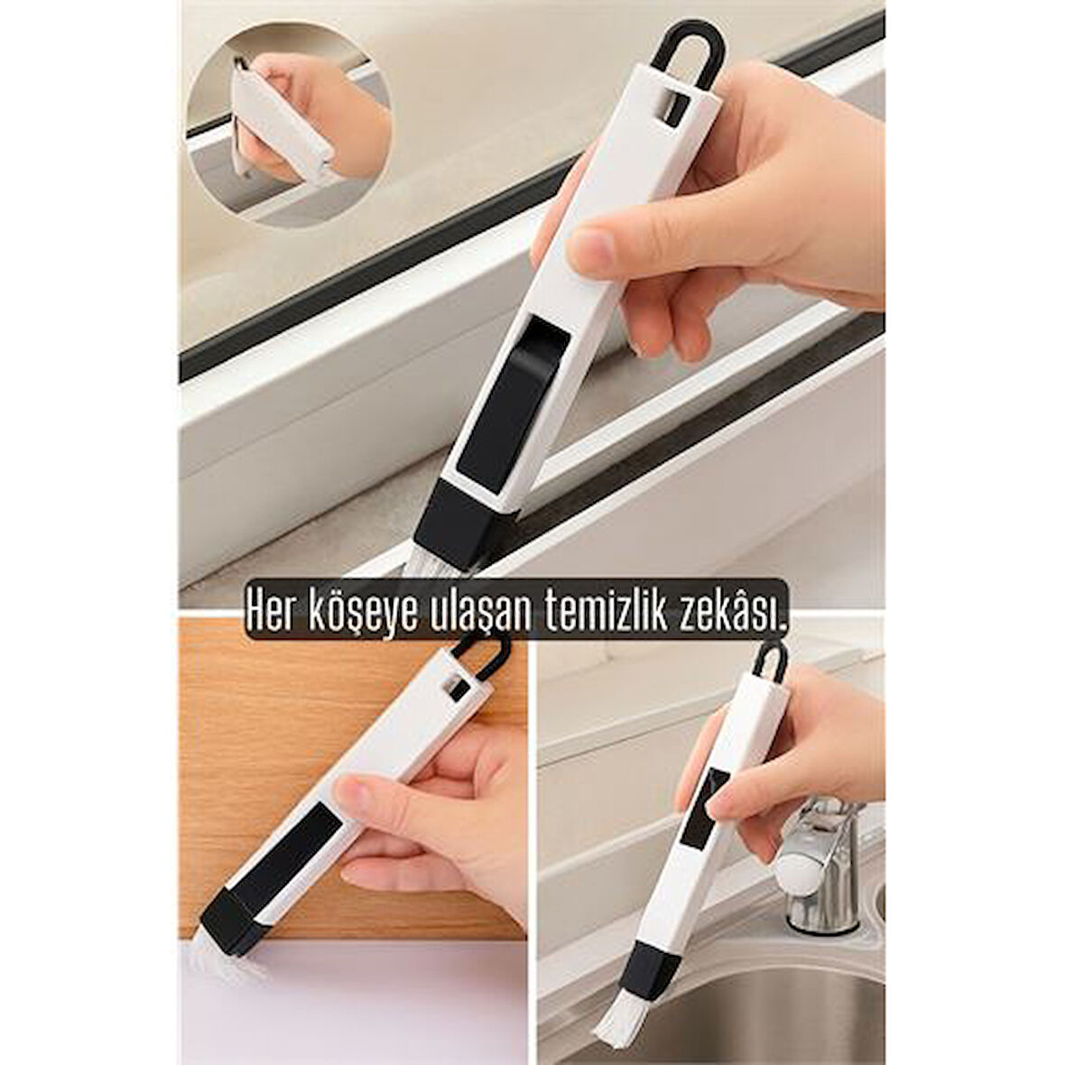 Modacar Pencere Boşluğu Pervaz Temizleyici - Klavye Temizleyici- Detay Fırçası