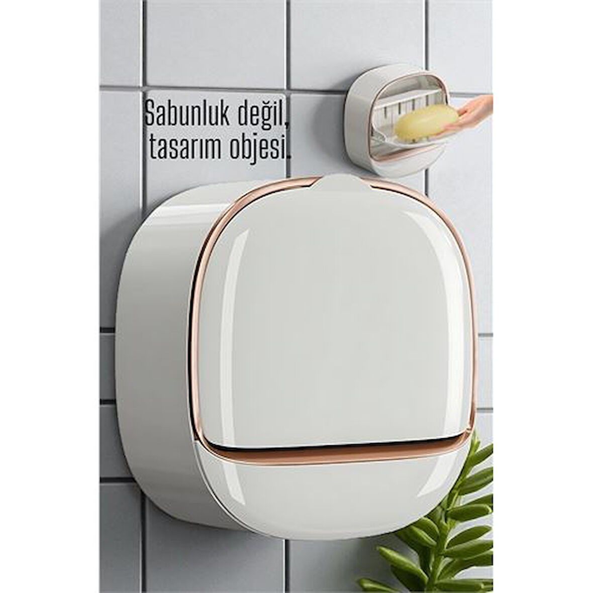 Modacar Tasarım Obje Sabunluk - Kendinden Yapışkanlı Sabunluk