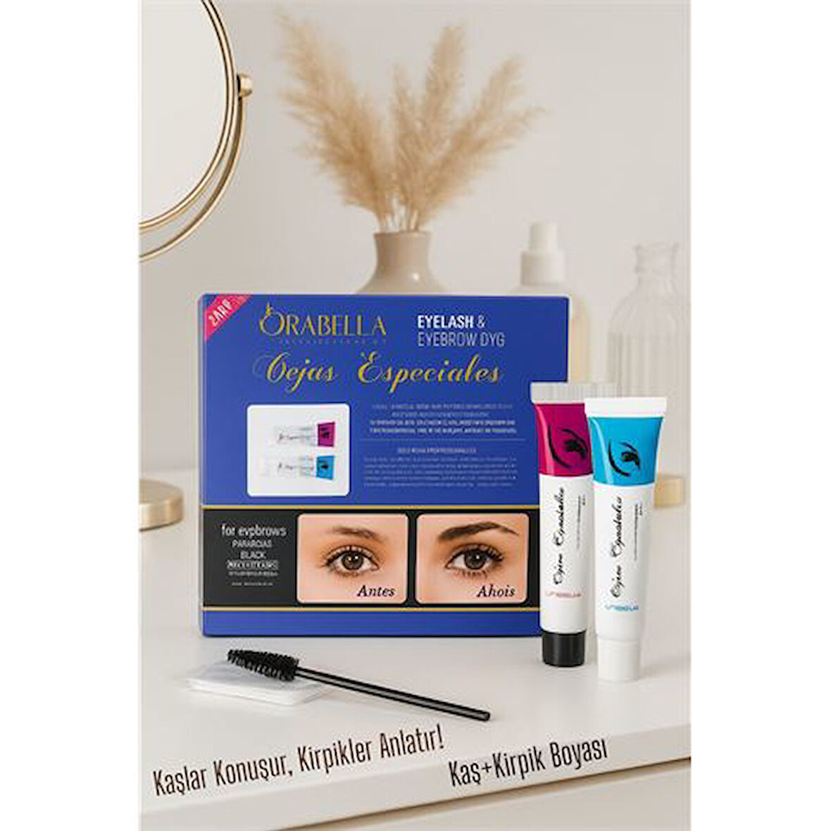 Modacar SİYAH Kaş ve Kirpik Boyası Profesyonel Orabella