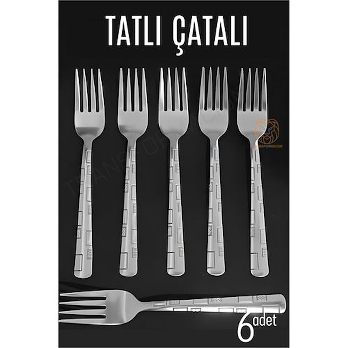 ModaCar Tatlı Çatalı Seti Veneta 6 lı Paslanmaz