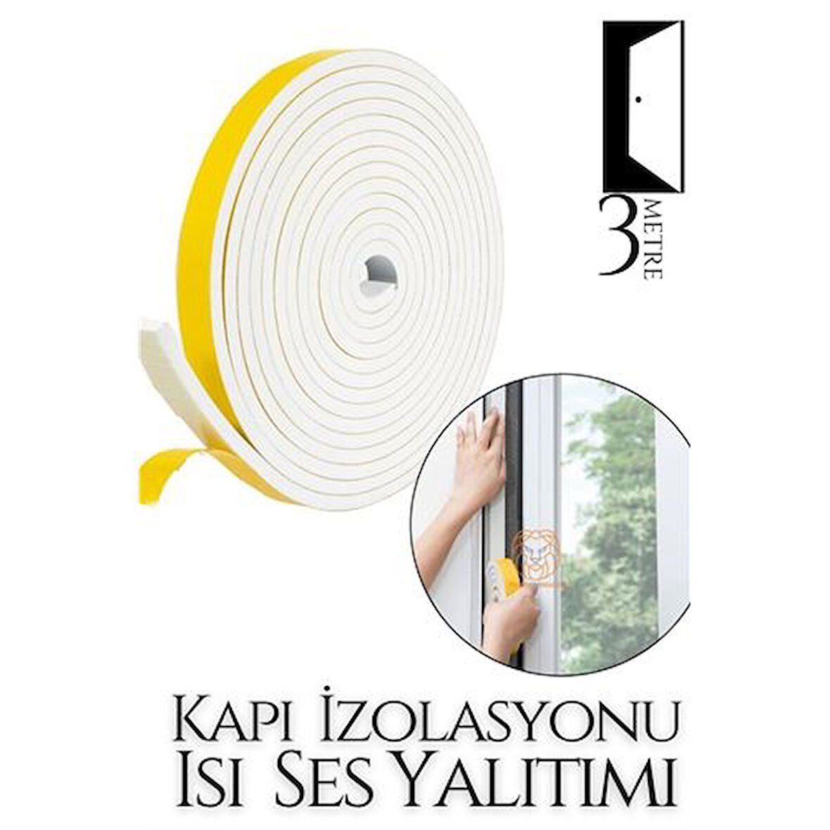  Kapı Ses Isı Yalıtım Sünger Bant 3 METRE