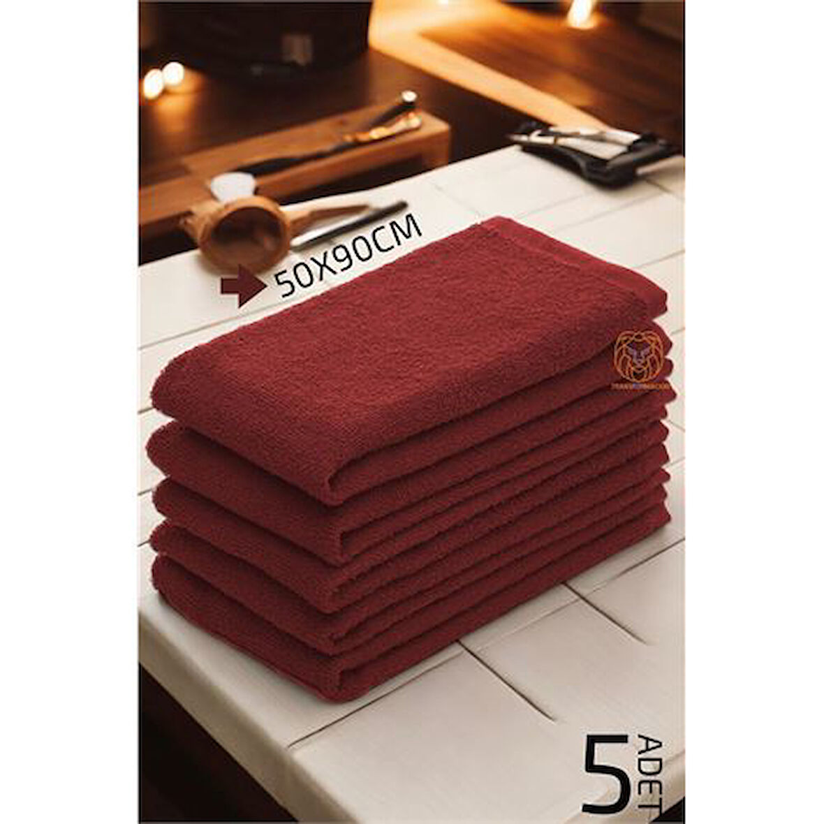  Mikrofiber Havlu Seti 50x90cm BORDO