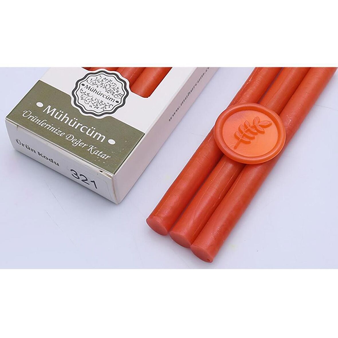 Mühür Mumu Çubuk 11mmx120mm 10 lu Paket Model: 321 PAPAYA