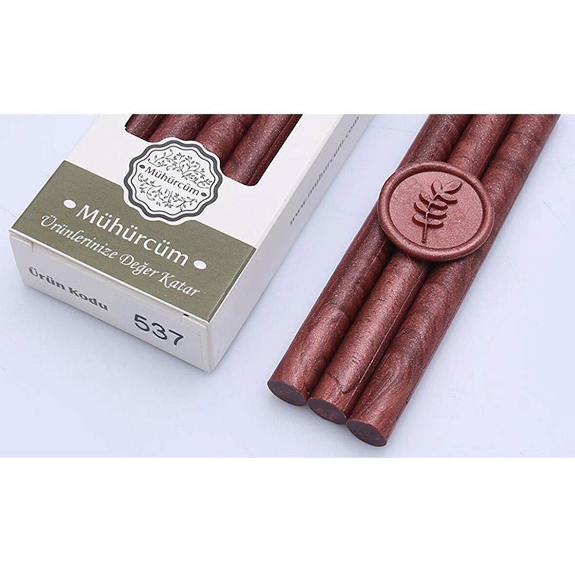 Mühür Mumu Çubuk 11mmx120mm 10 lu Paket Model: 537 GÜL BAKIR