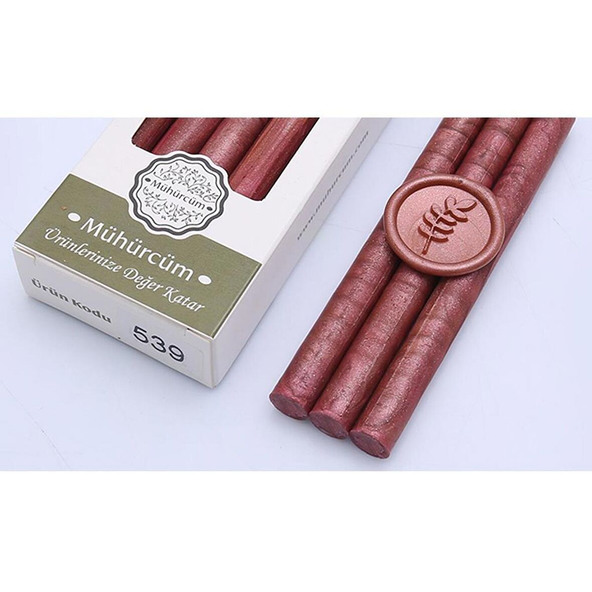 Mühür Mumu Çubuk 11mmx120mm 10 lu Paket Model: 539 İNCİ ROSE GOLD