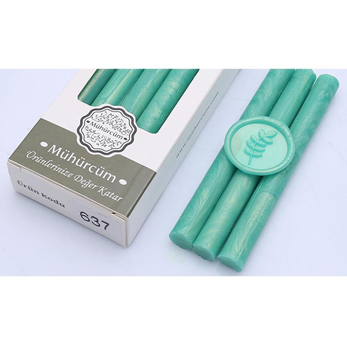 Mühür Mumu Çubuk 11mmx120mm 10 lu Paket Model: 637 YEŞİL VADİ