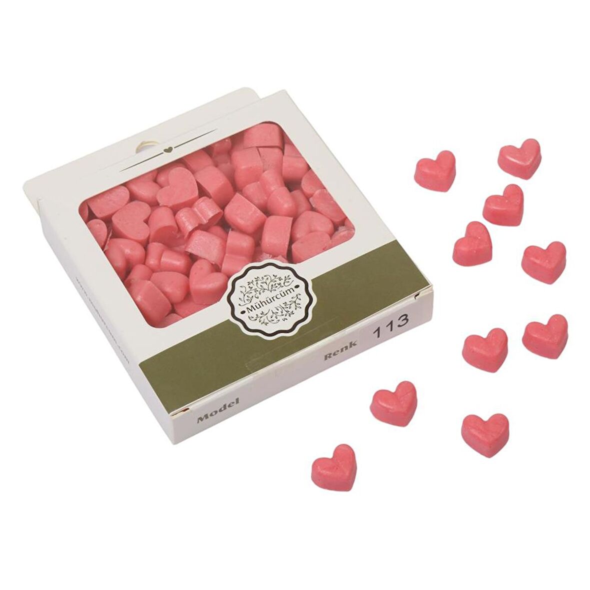 Mühür Mumu Eritme Kalp Boncuk Paket Model No: 113 GUAVA