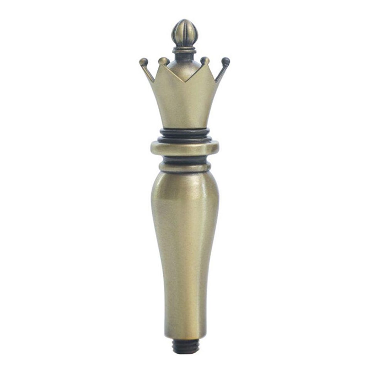 Mum Mühür Damga Kolu Premium Metal Kraliyet Tacı Bronz 