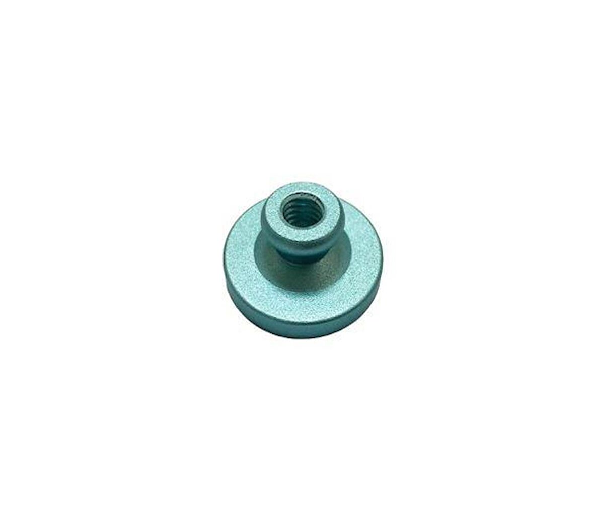 Mührü Mumu Damga 30mm Yuvarlak Boş Alüminyum Turkuaz Eloksal Kafa