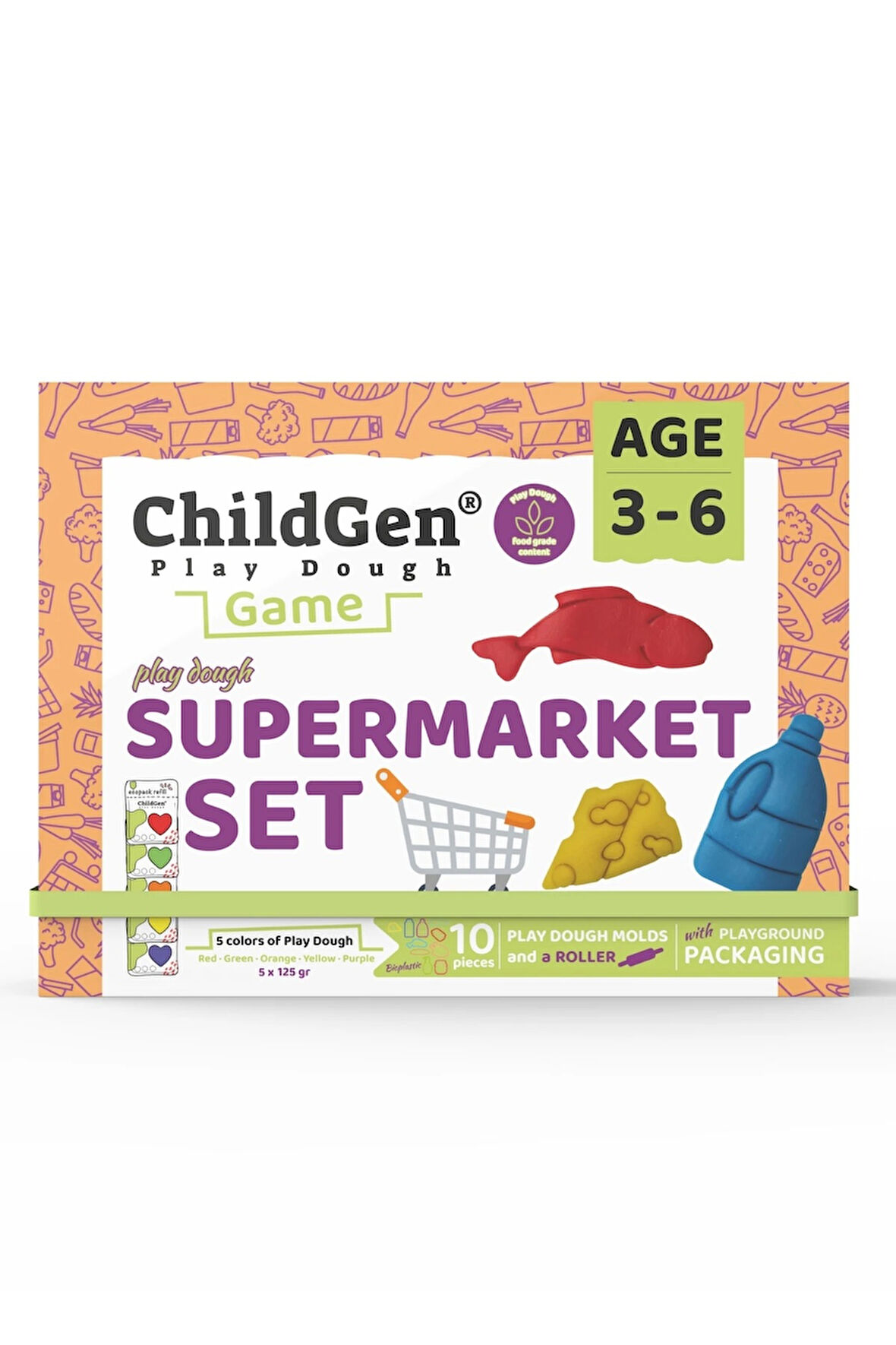 CHİLDGEN SÜPERMARKET SAHNELİ OYUN HAMURU KUTUSU