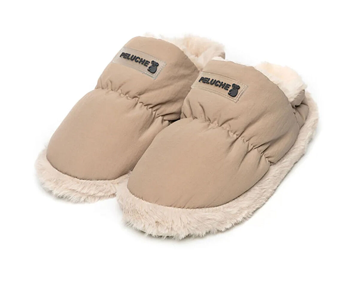 Peluche Beige Parachute Women Slipper Kadın Günlük Ev Pandufu PAR-KBJ Krem