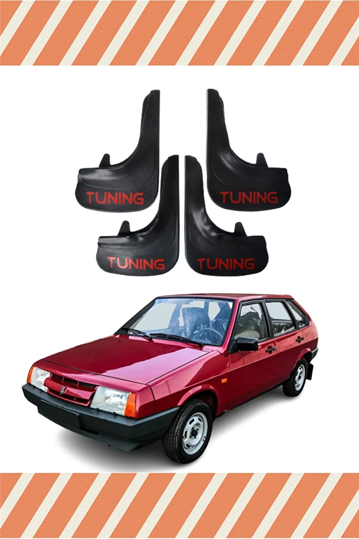 Lada Samara tüm kasalar tuning yazılı 4’lü tozluk çamurluk paçalık