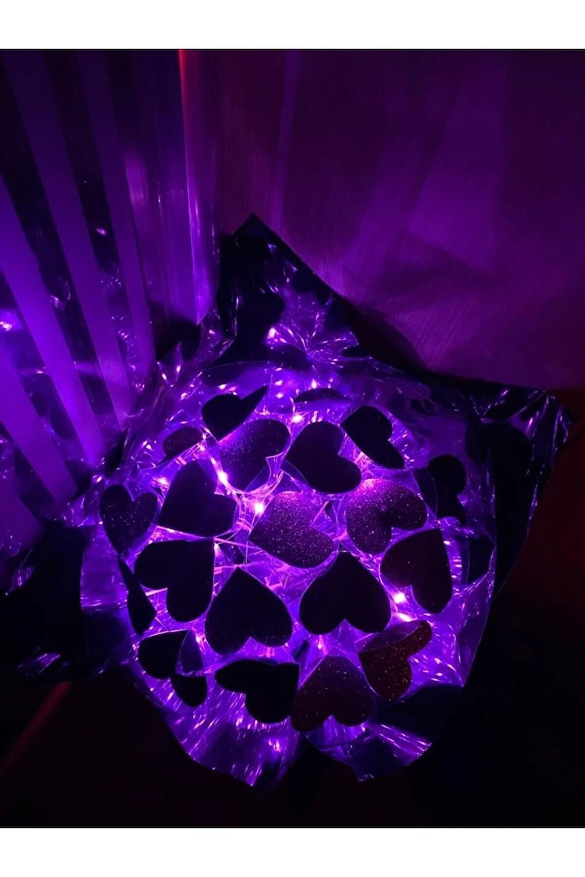 Ledli Simli Kalpli Buket (MOR)