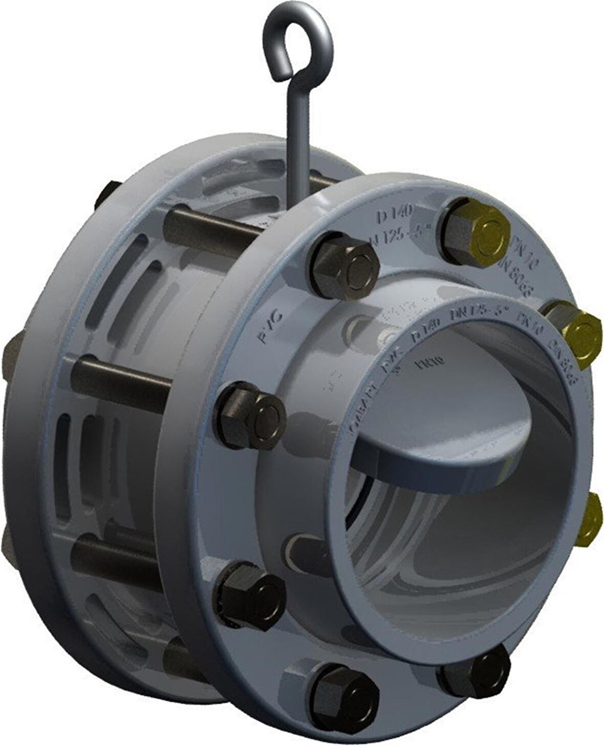 Nozbart Pvc Komple Tak-Çıkar Çalpara Çekvalf 225Mm