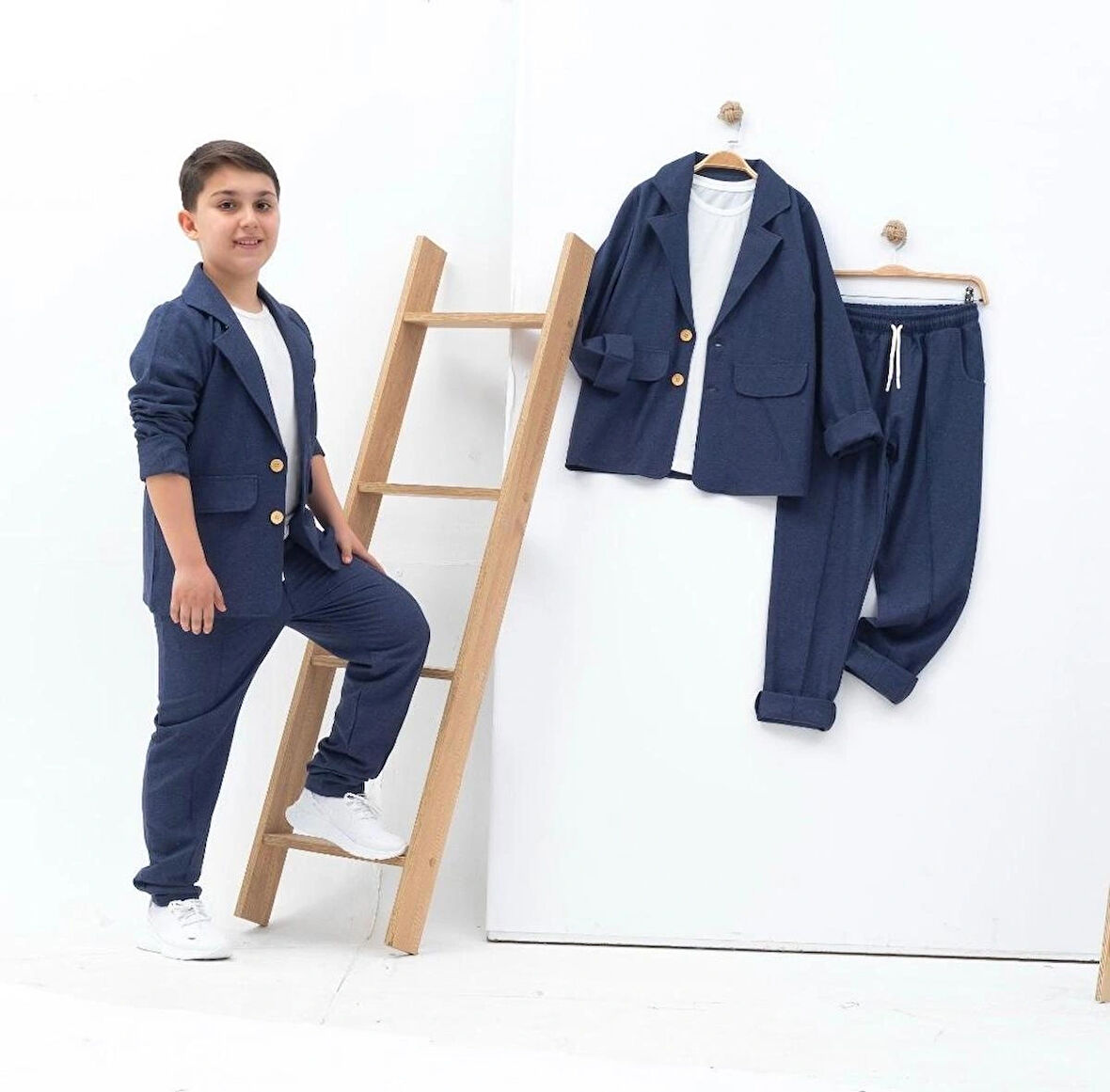 Erkek Çocuk Keten Takım