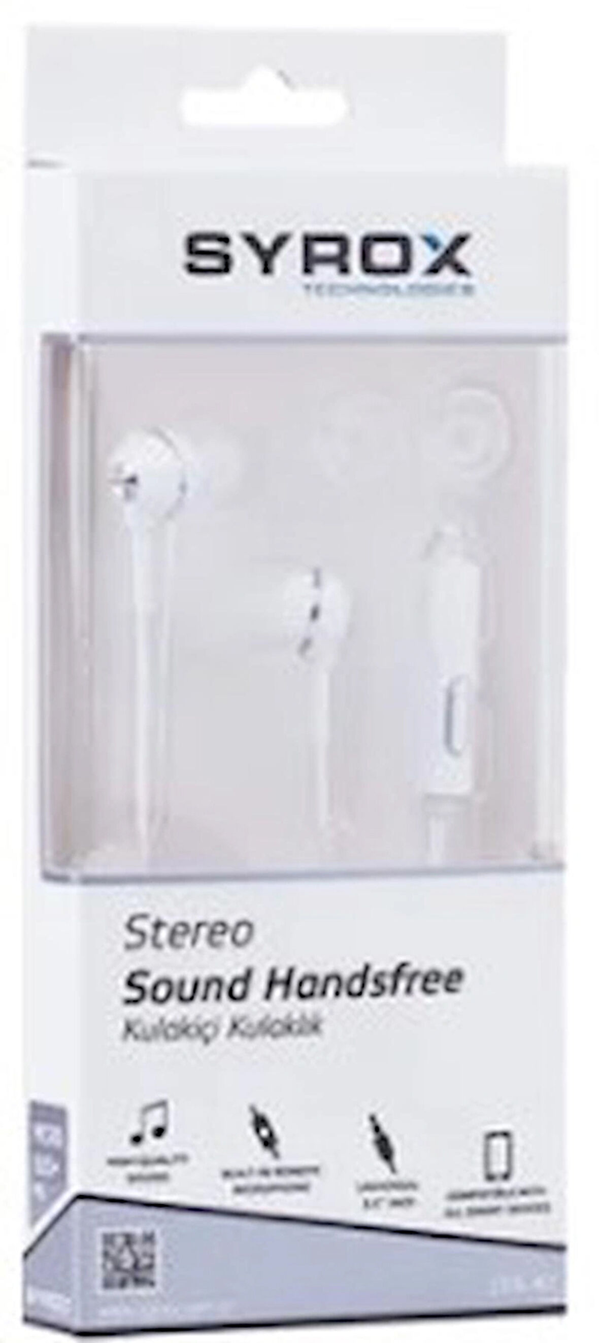 Syrox K1 Mikrofonlu Kulak İçi Kulaklık - BEYAZ