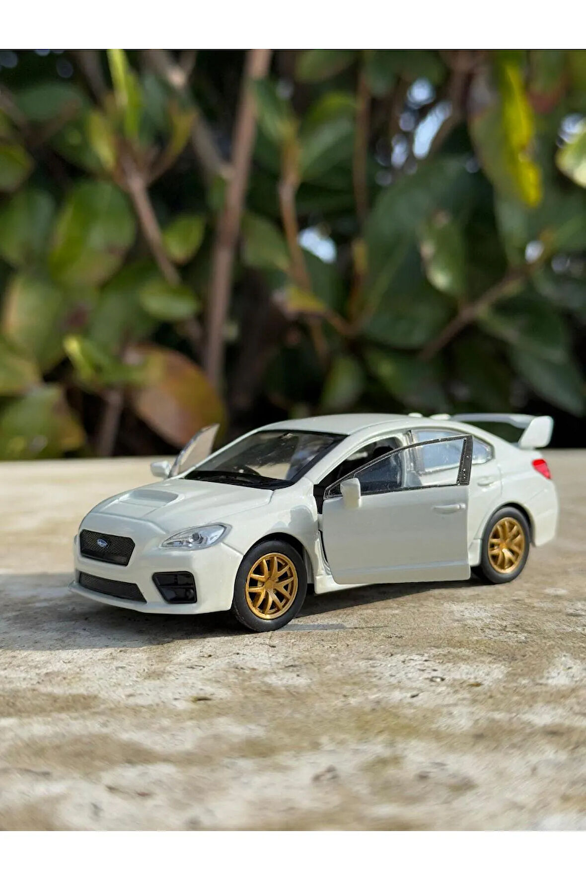 Subaru İmpreza Koleksiyon Metal Araba 12cm Lüks Araba Beyaz Oyuncak Araba Model Araba
