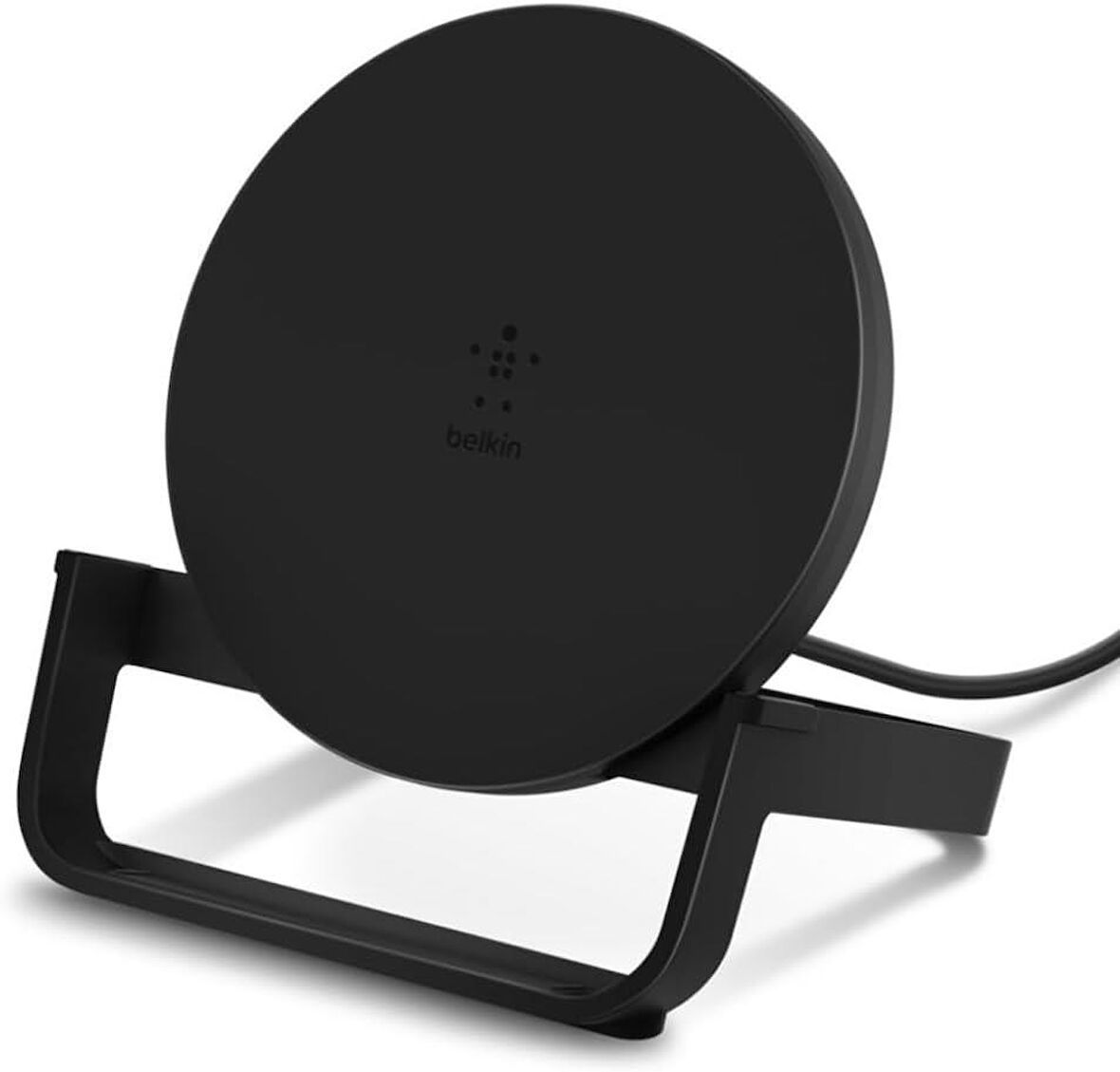 Belkin BoostCharge Kablosuz Şarj Standı, 10 W, iPhone 15, 14, 13, 12, SE, 11, XS, XR, X, Samsung Galaxy, Google uyumlu, Hızlı Şarj Cihazı, Siyah, WIB001vfBK Teşhir