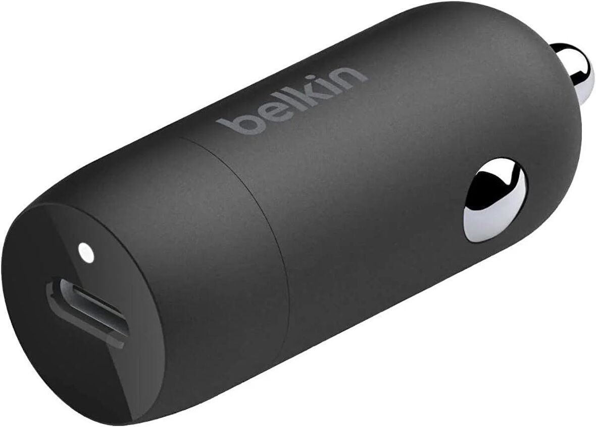 Belkin BoostCharge Araç Şarjı Type-C 30 W - Siyah