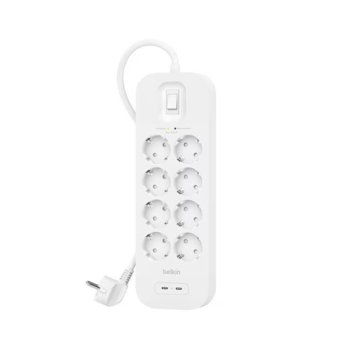 Belkin SRB004VF2M 8'li 2M Akım Koruma Priz+2x USB-C 