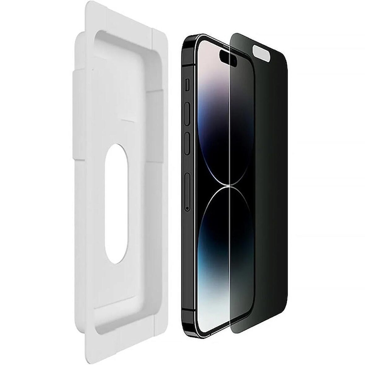 Belkin ScreenForce TemperedGlass iPhone 15 Pro için Privacy Ekran Koruyucu