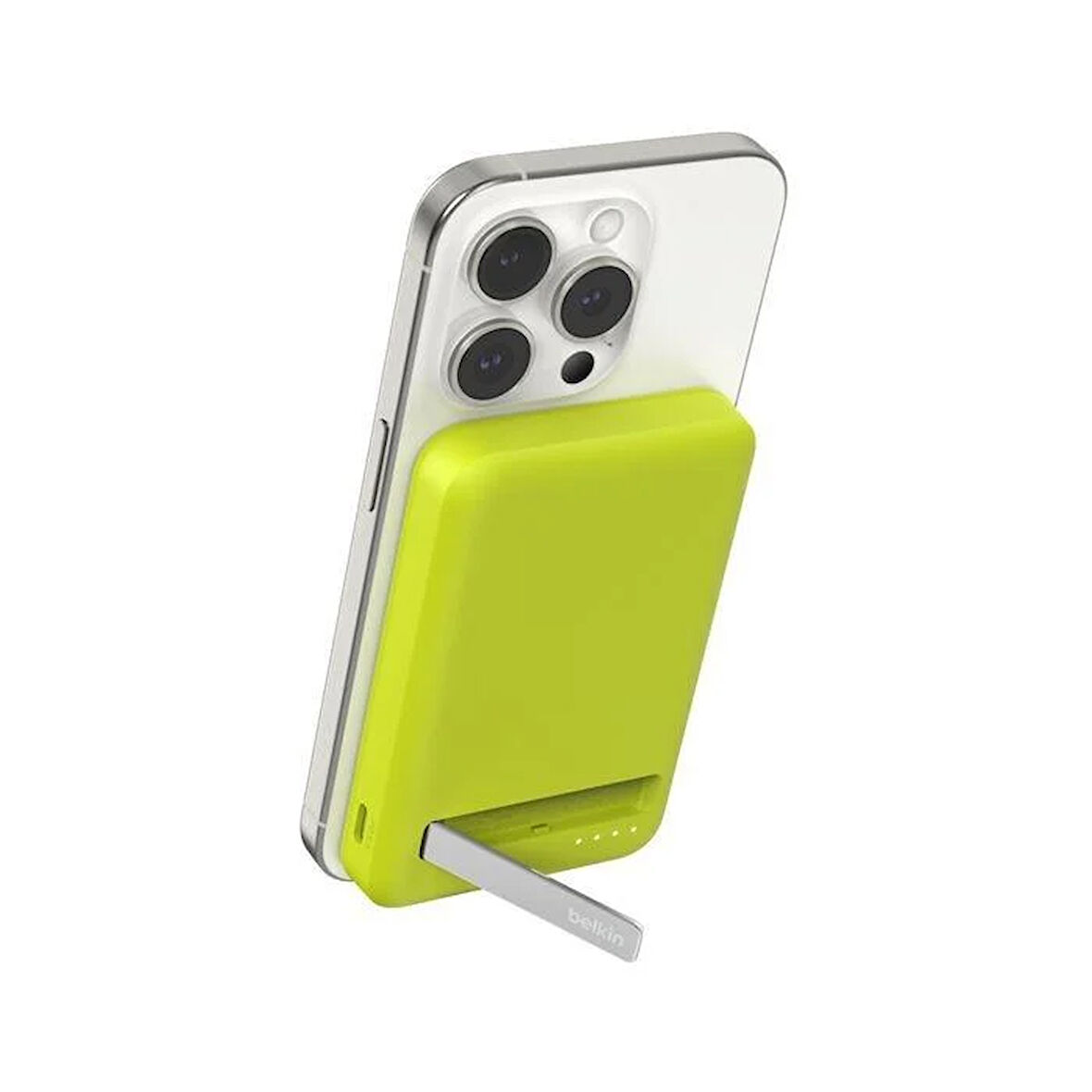 Belkin BPD006DSCY-APL BoostCharge Pro MagSafe Uyumlu Qi2 15W 5K Kablosuz Powerbank - Yeşil