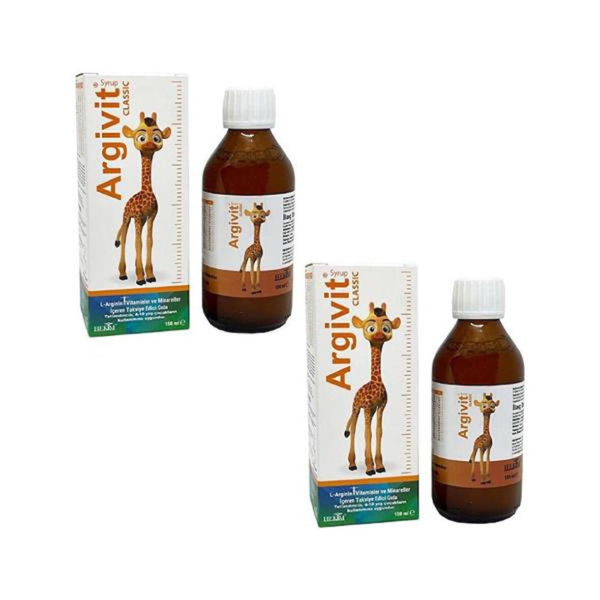 Argivit Classic Şurup,L-Arginin,Vitamin,Mineral-150 Ml-2 ADET-SKT:09/2024