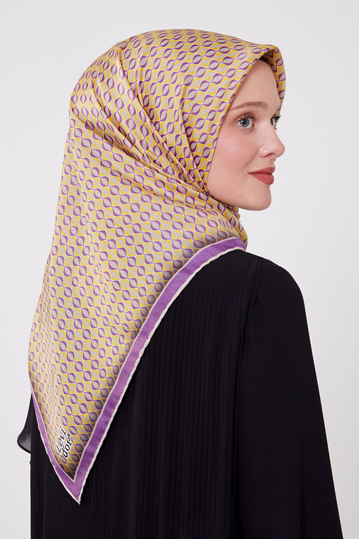 Alcanavm Levidor Sarmal Desen Trend Eşarp