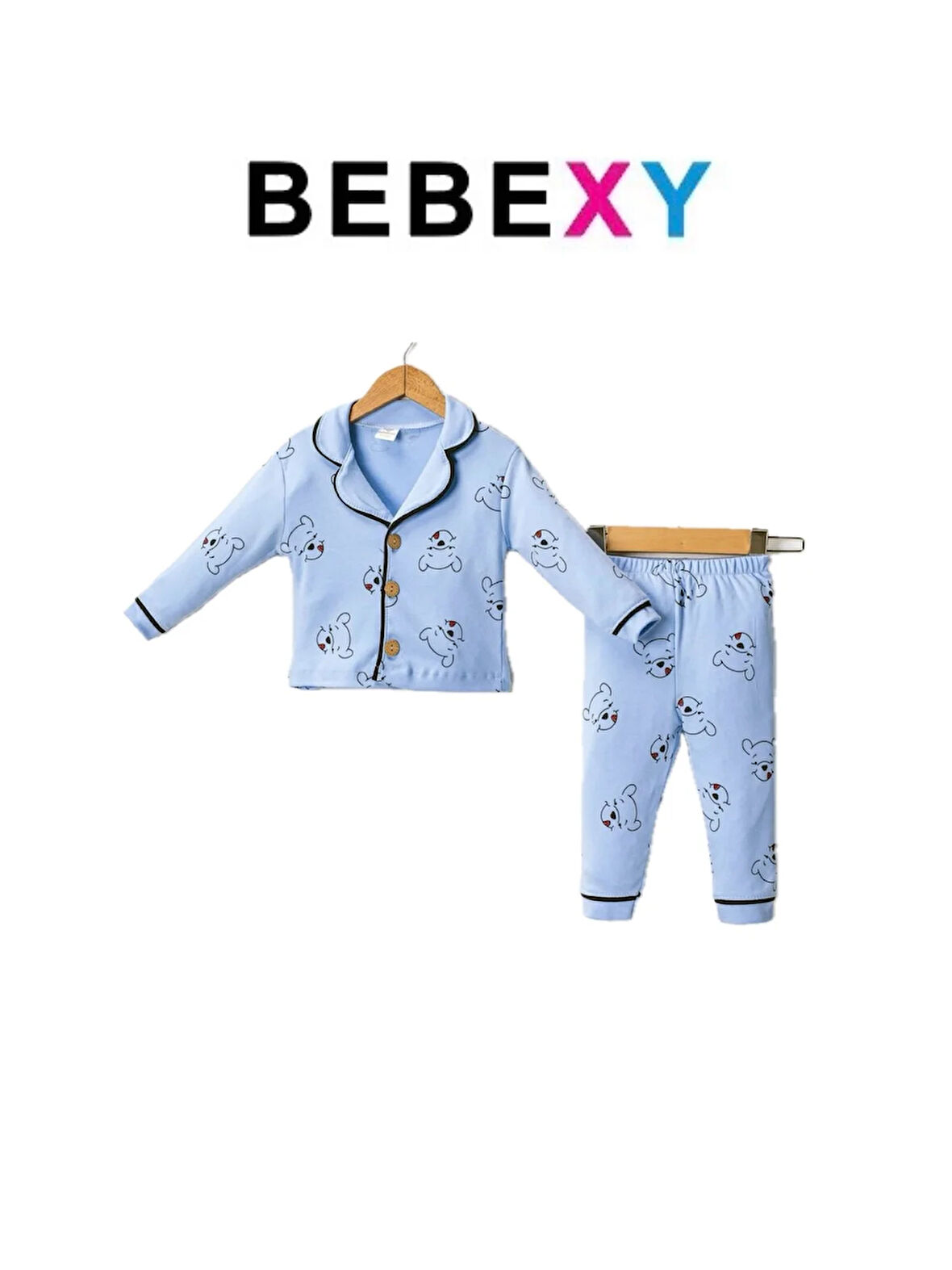 Winnie The Pooh  Pijama Takımı Mavi