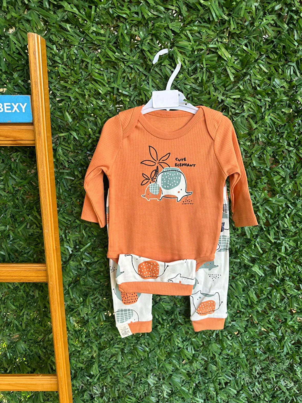 Fil  Desenli  Badi Takım 3'lü