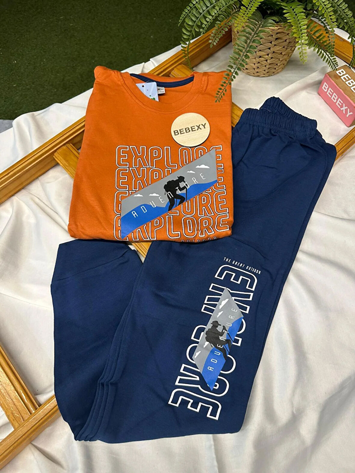 Adventure Yazılı Erkek Pijama Takımı