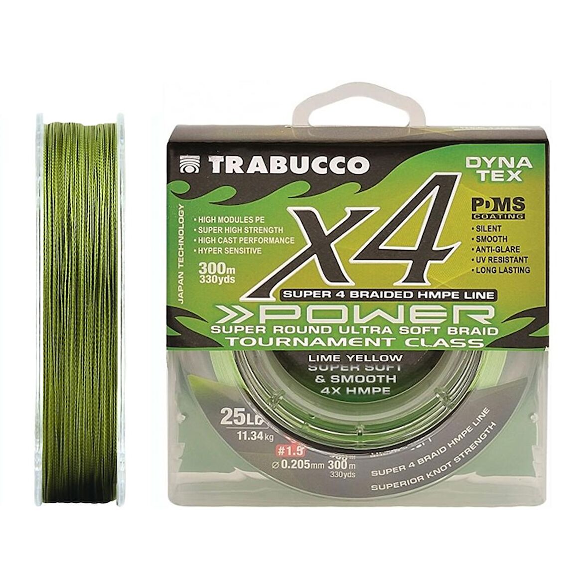 Trabucco Dyna Tex x4 Pro UV Moss Green 150m İp Misina