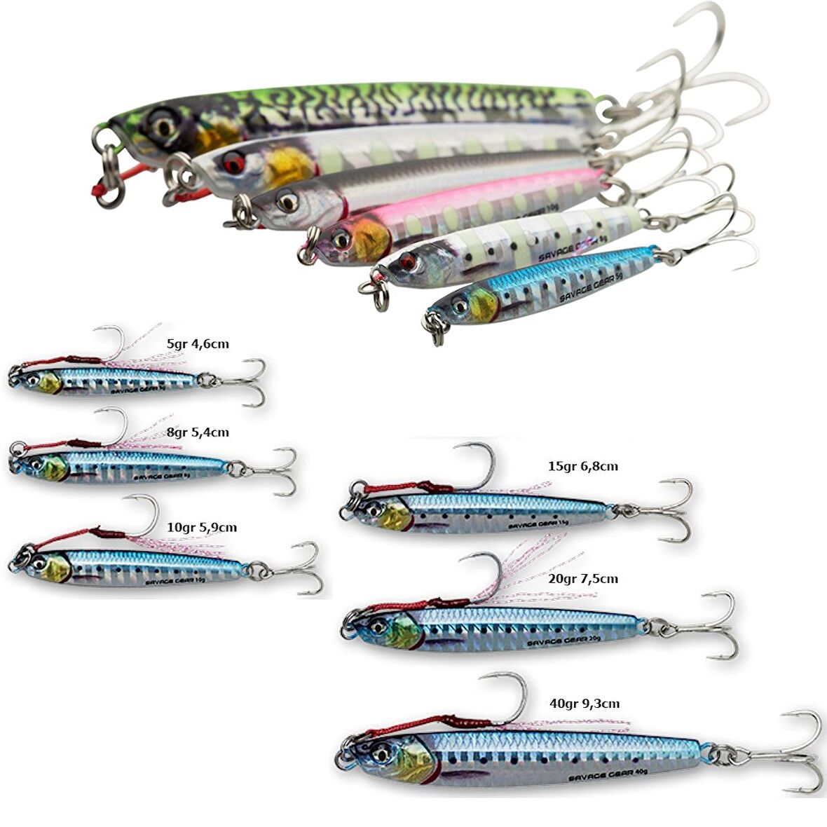 Savage gear 3D Jig Minnow 15gr 6,8cm Jig