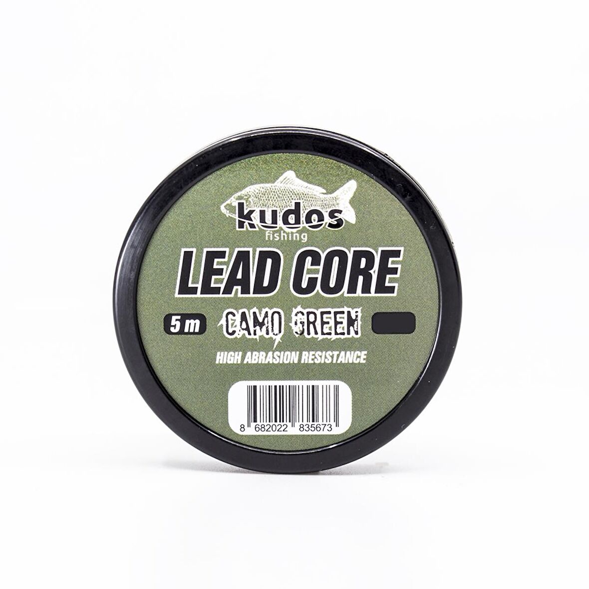 Kudos Lead Core Camo Green 5m Leader