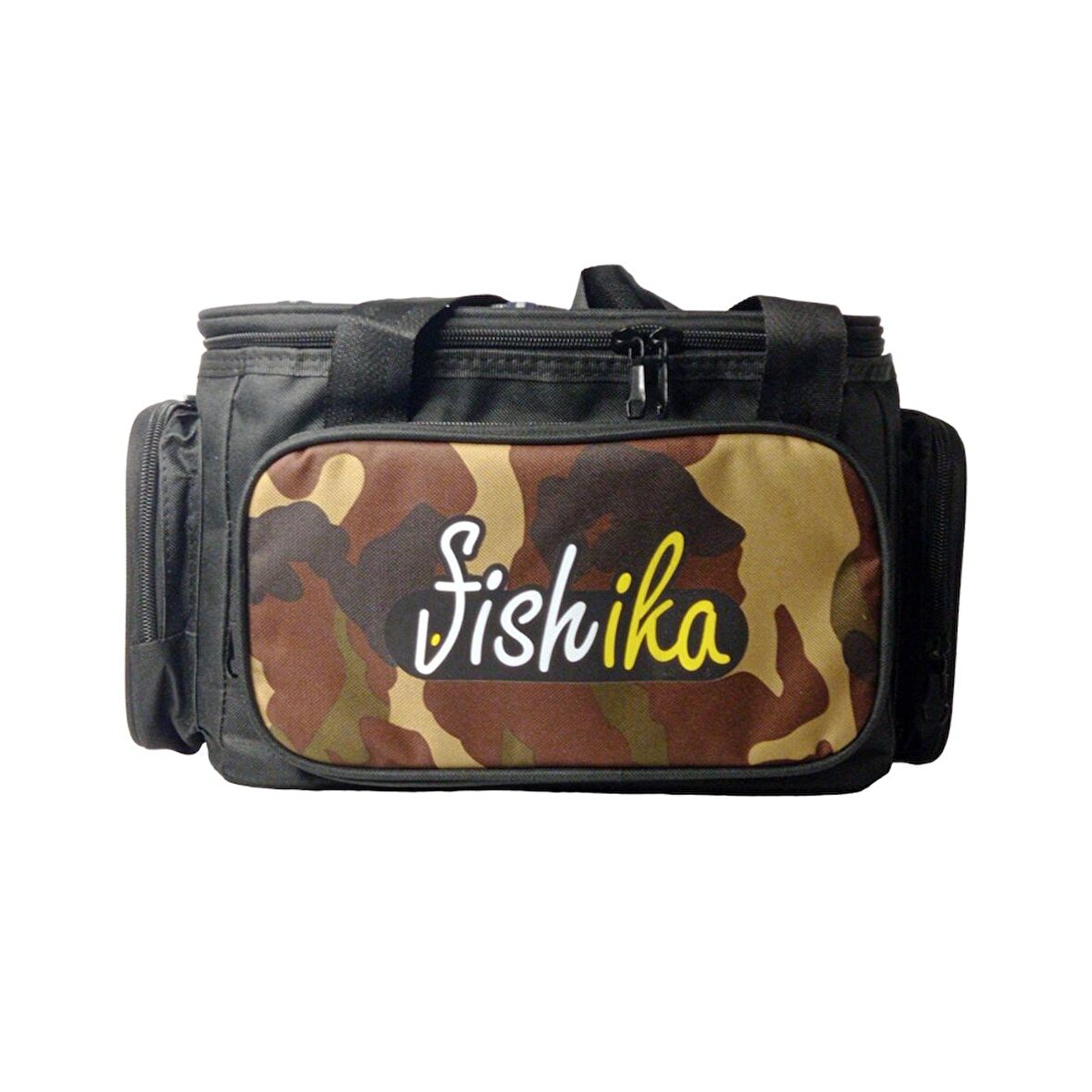 Fishika Tackle Bag Camouflage Black Balıkçı Malzeme Çantası