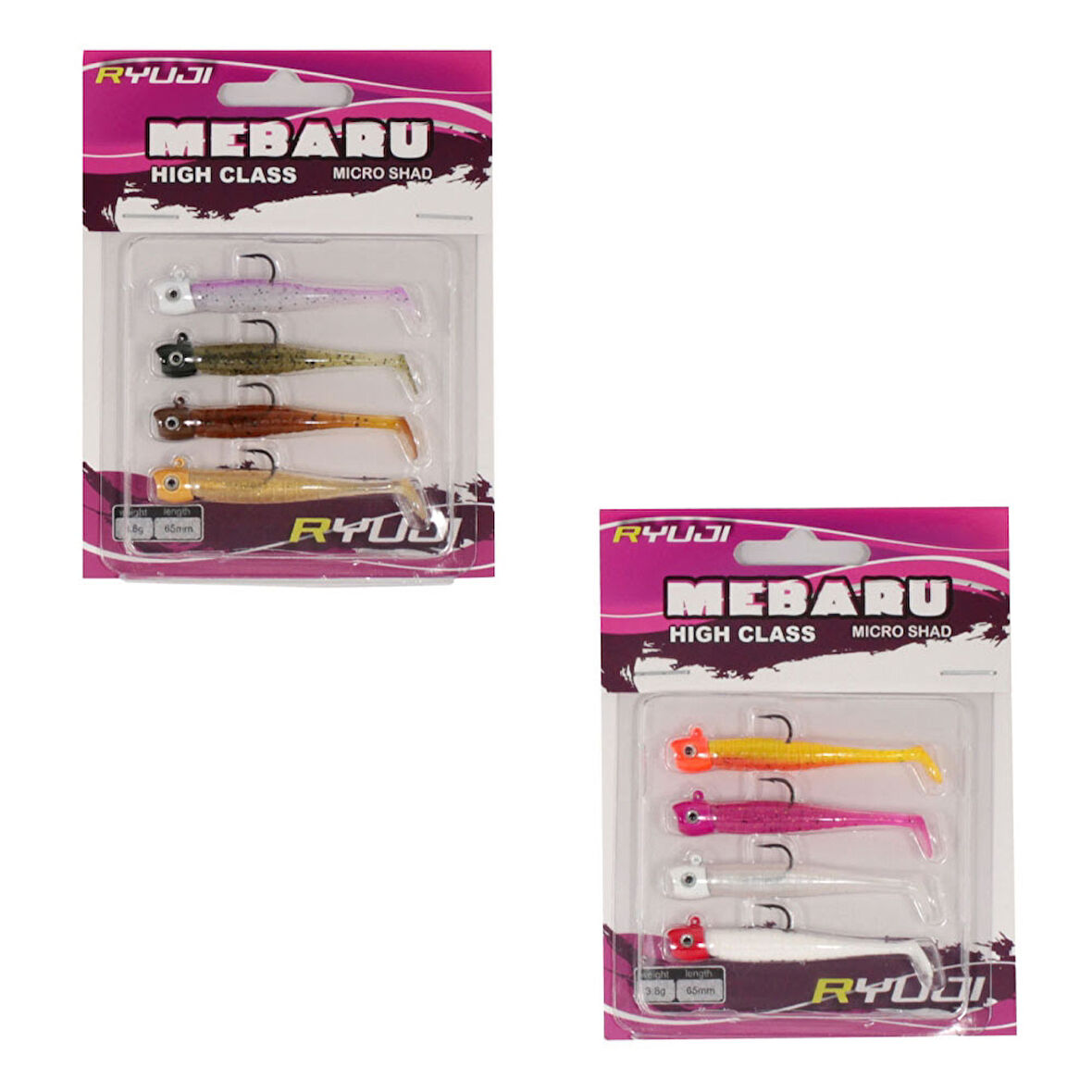 Ryuji Mebaru Micro Shad 6,5cm 3,8gr Silikon Yem Natural Mix