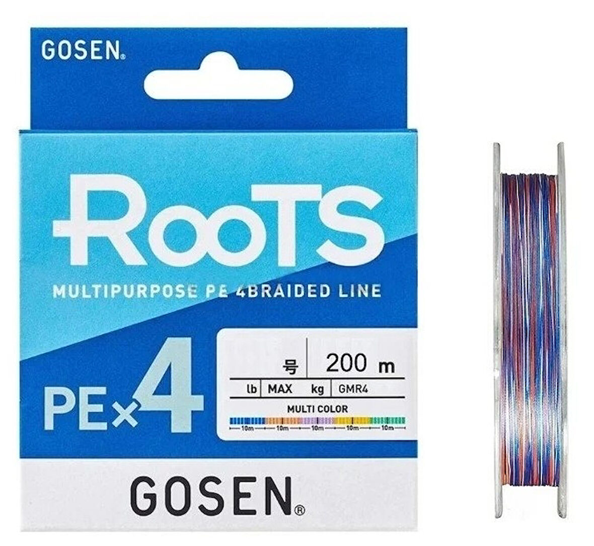 Gosen Roots 4B Multicolor 200m İp Misina PE # 1.2