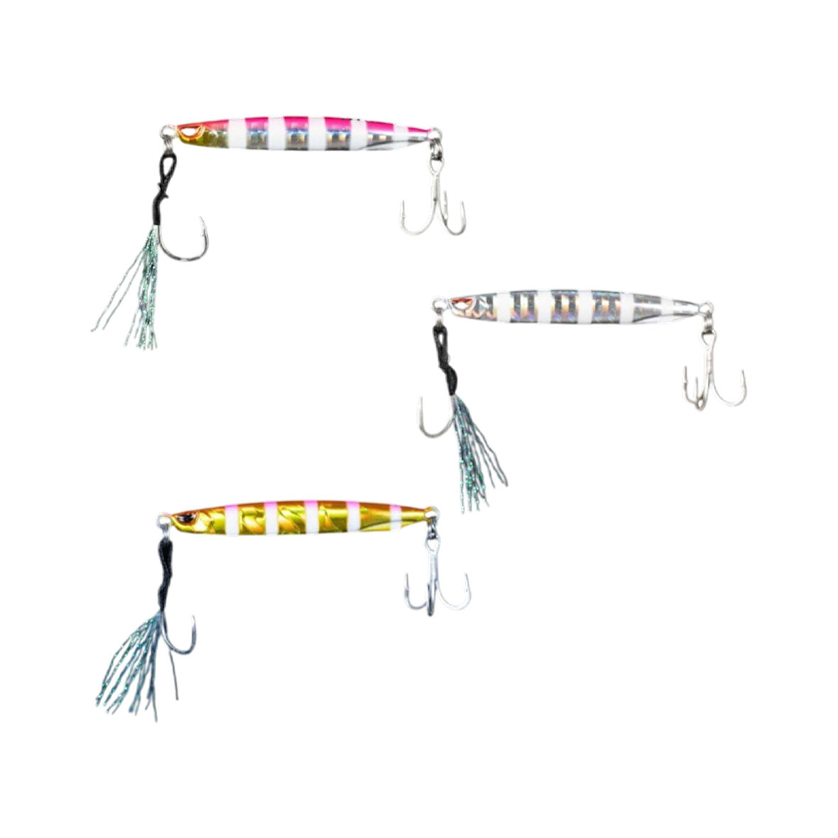 Ryuji Silent Jig Trio Zebra Mix 3 Adet Jig Yem 10gr