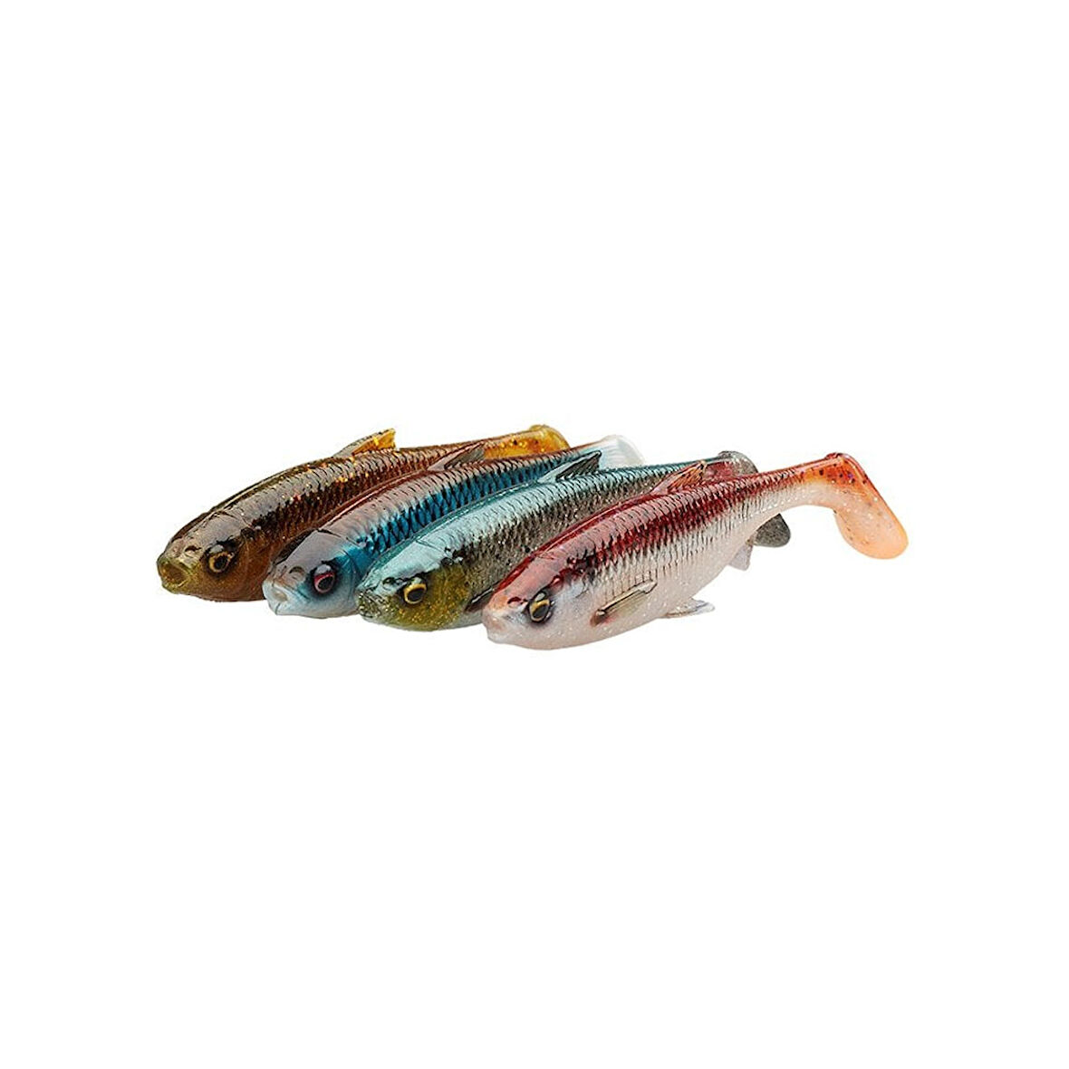 Savage Gear 3D River Roach 8 cm 5 gr 4 Adet Silikon Yem Renk : Clear Water