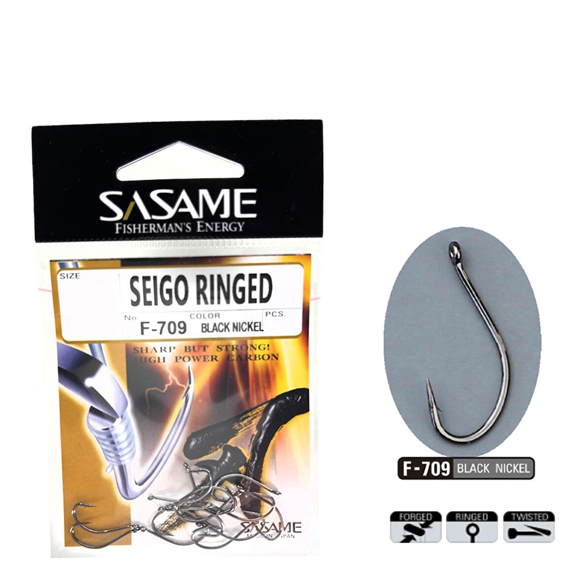 Sasame F-709 BL Nickel Seigo Ringed İğne İğne No : 1-0