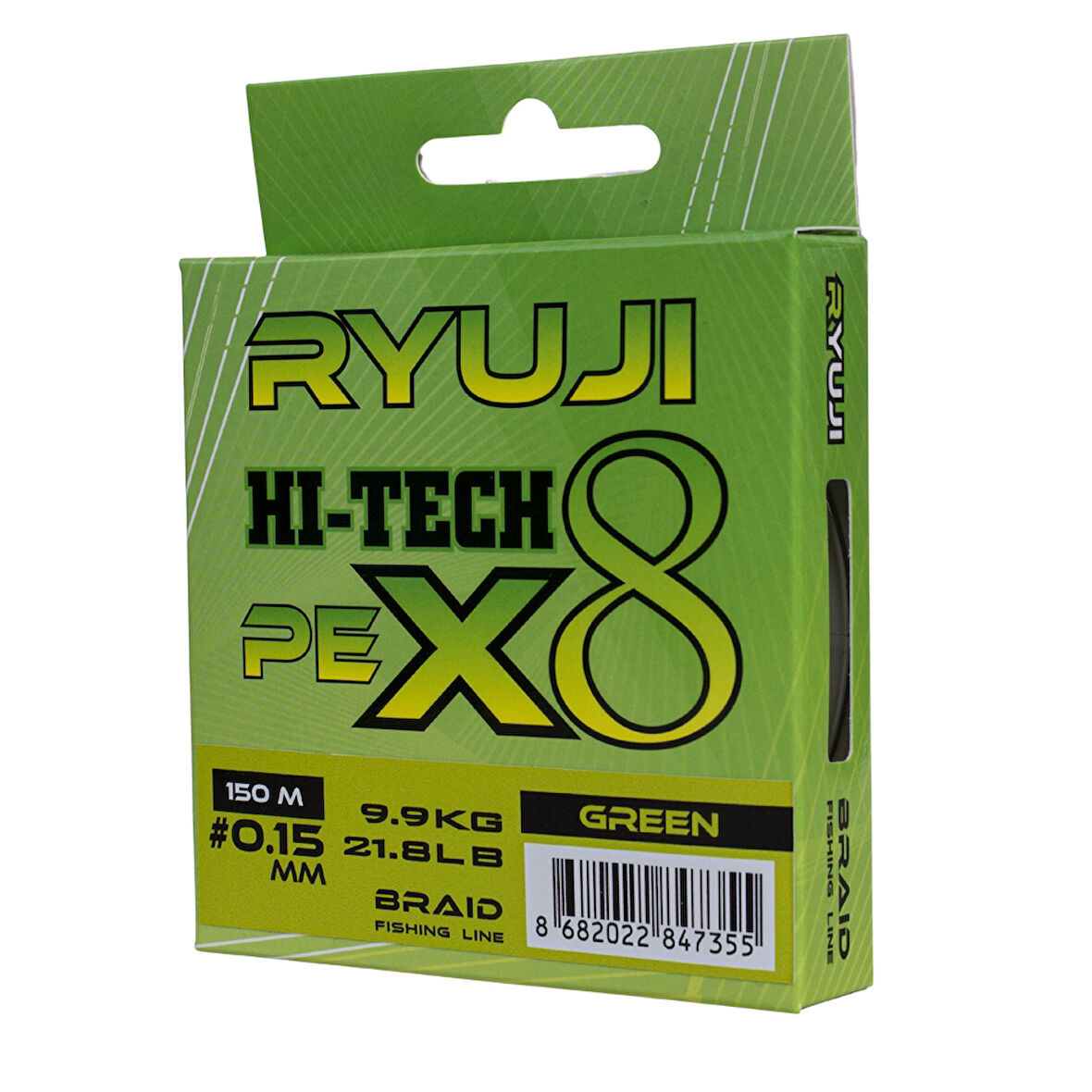 Ryuji HI-Tech PE 8B Green 150m İp Misina Kalınlık (mm) : 0,27mm