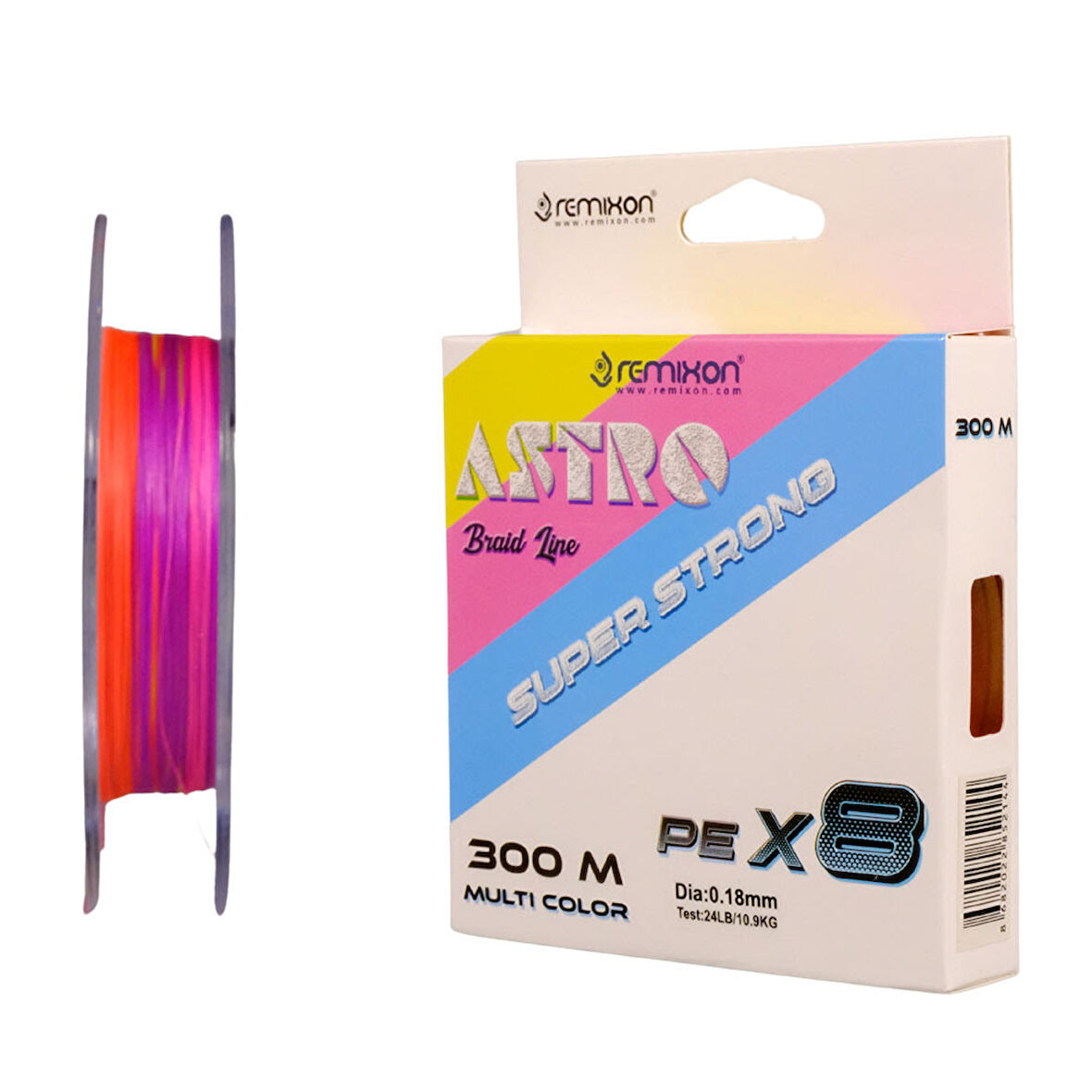 Remixon Astro 8B Multicolor 300m İp Misina Kalınlık (mm) : 0,25mm