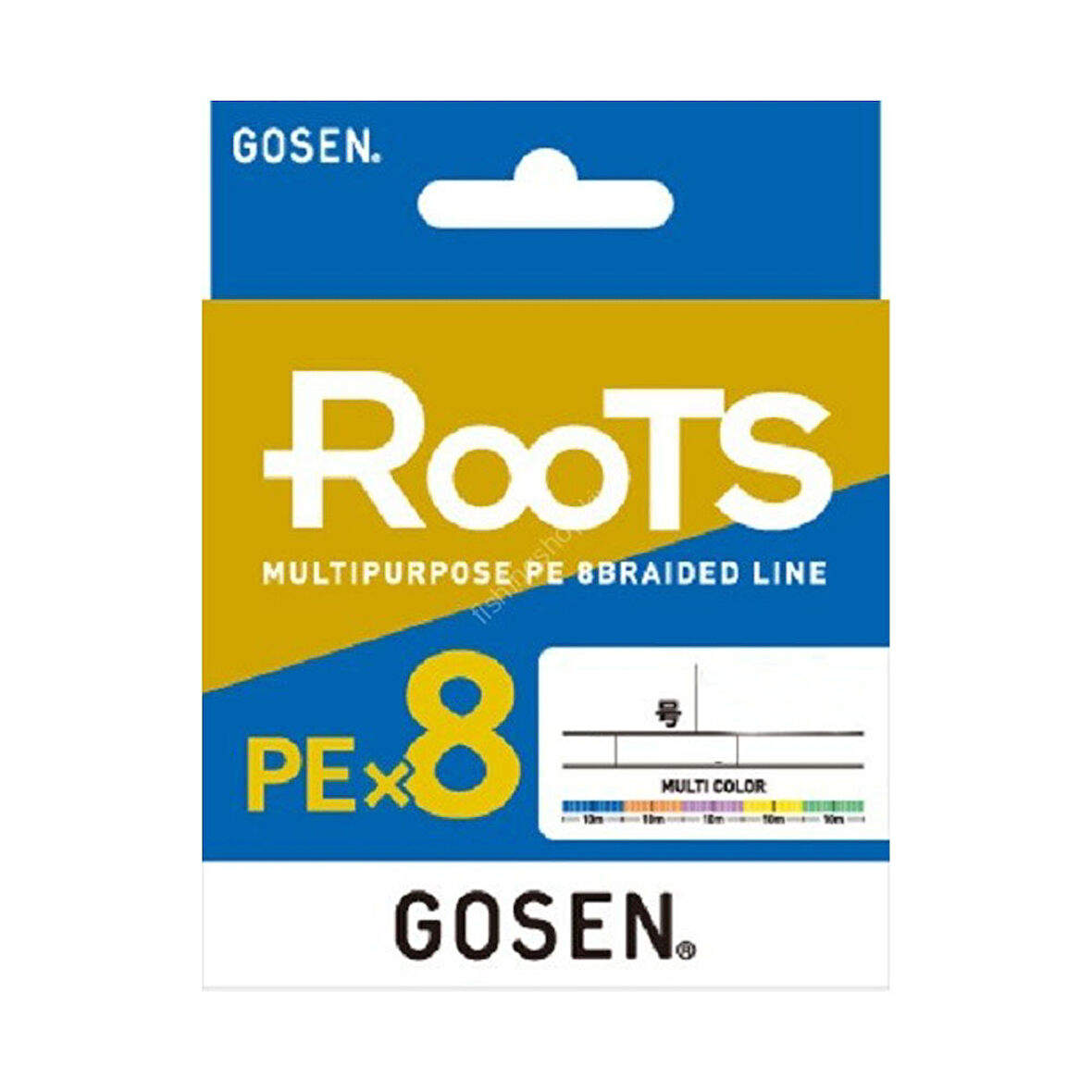 Gosen Roots 8B Multicolor 300m İp Misina Kalınlık (mm) : 0,38mm