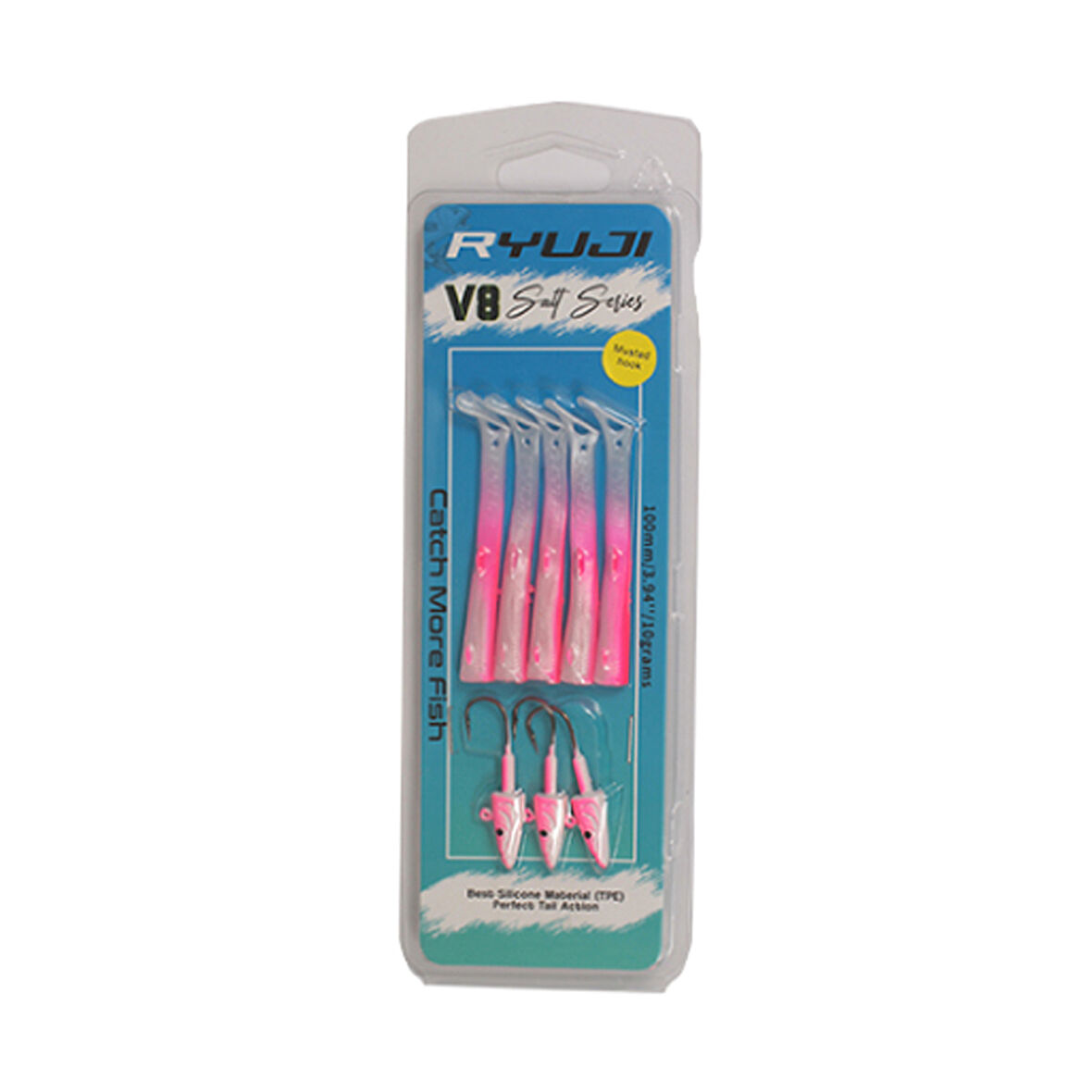 Ryuji V8 Salt 8cm 5,5gr Silikon Yem Renk : Pink UV