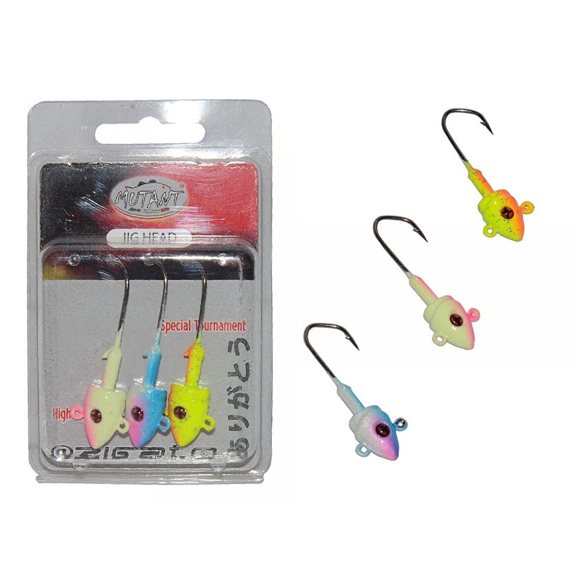 Mutant 6412 Rigato Body Mix Color Jig Head Ağırlık (gr) : 14gr