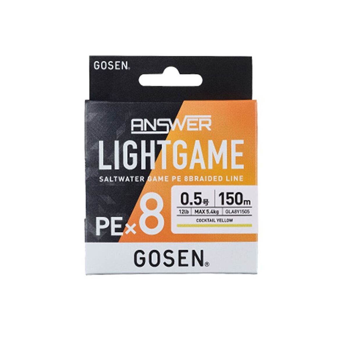 Gosen Answer Light Game 8B Coctail Yellow 150m İp Misina Kalınlık (mm) : 0,06mm