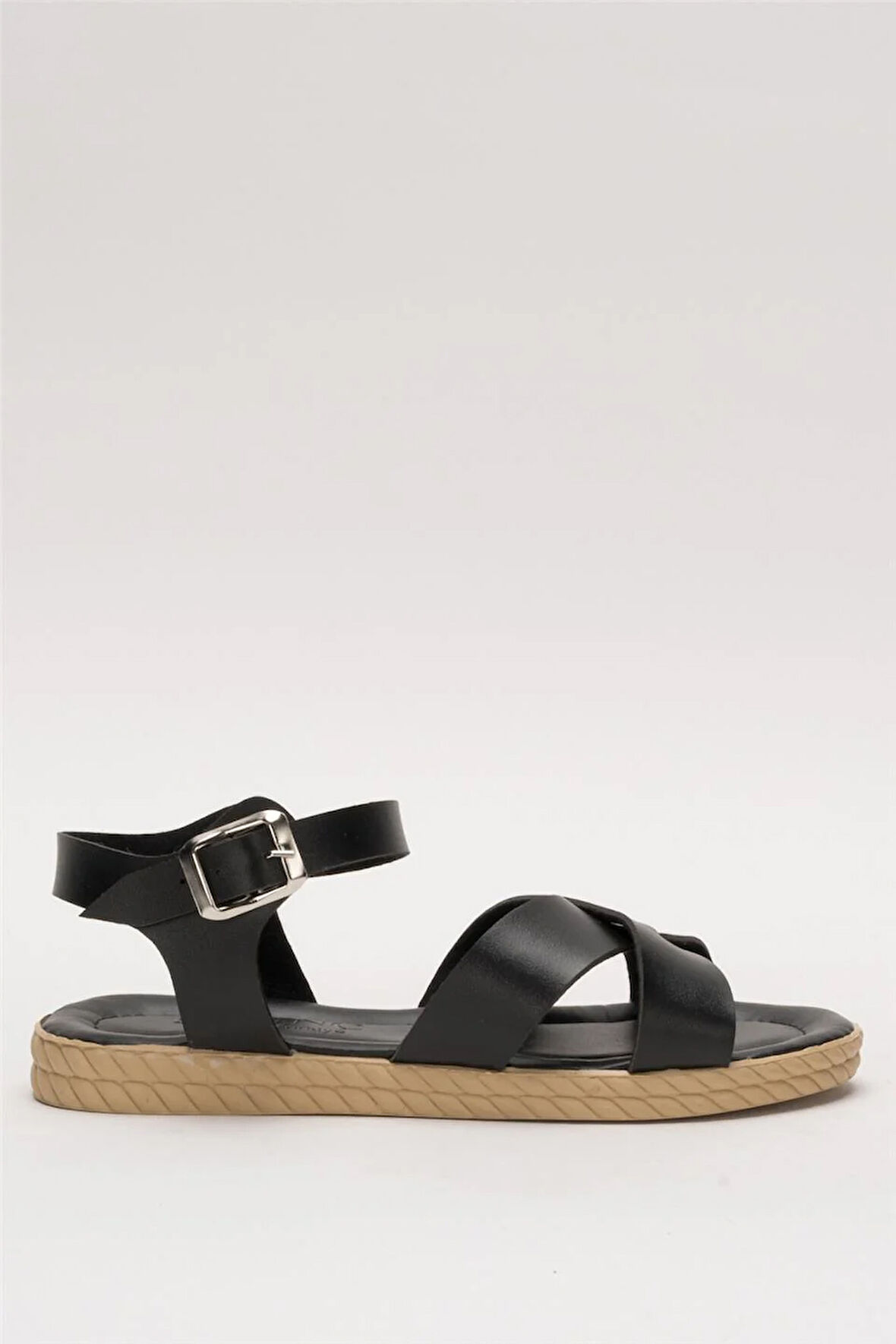 Günlük Şık Rahat Kadın Sandalet SİYAH